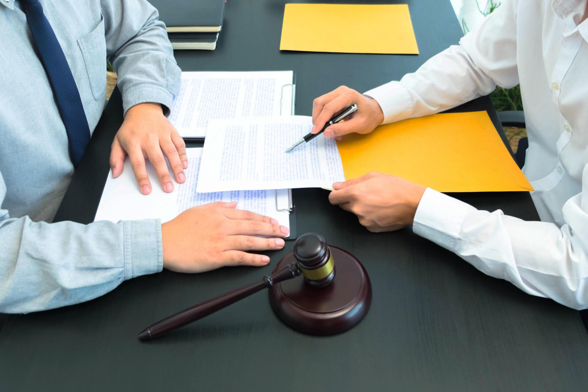 Probate solicitor assisting clients